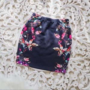 FLASH SALE Floral Mini Skirt
